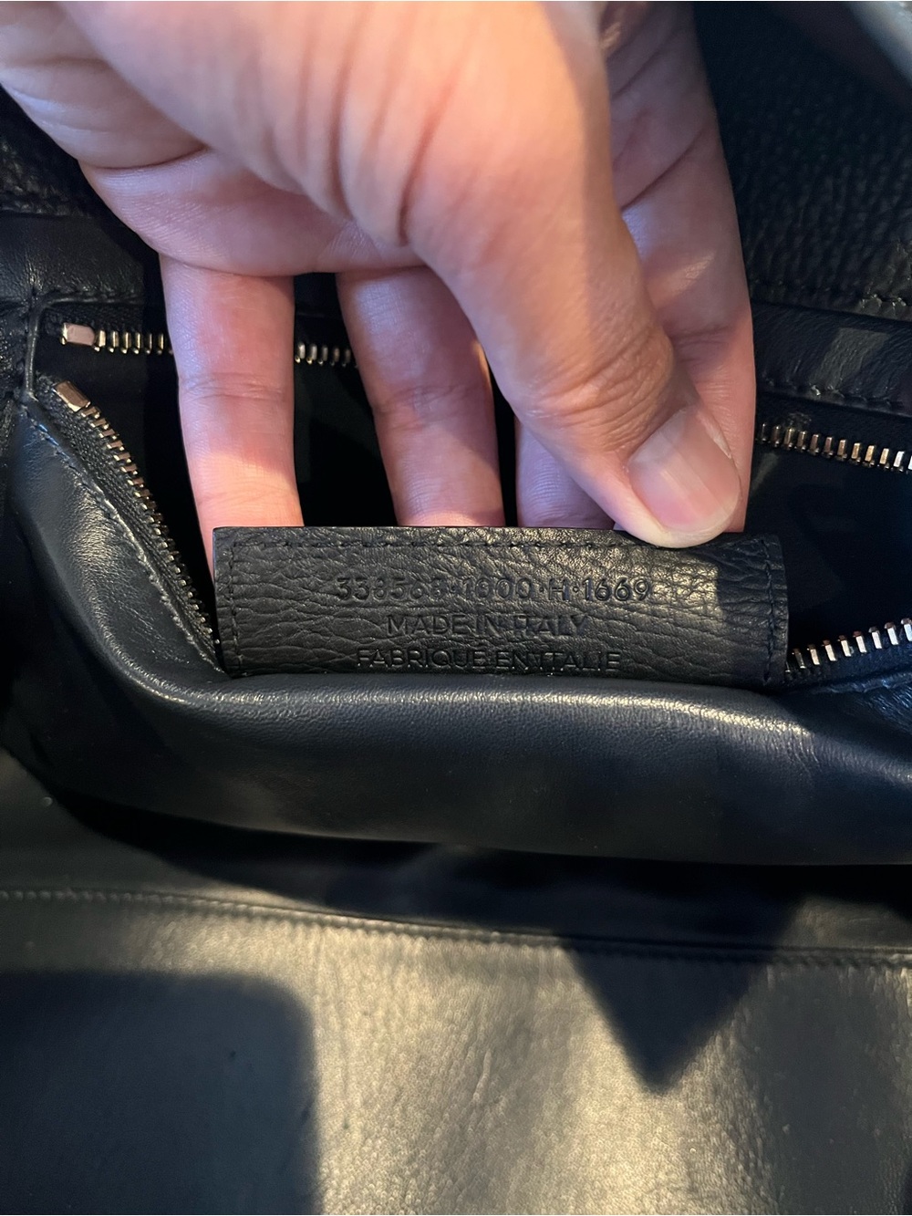 Balenciaga Tube Black Leather Top Handle Bag - Picture 11 of 12